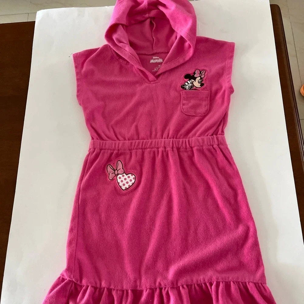Disney‎ Minnie Mouse Pink Hooded Pajama Robe